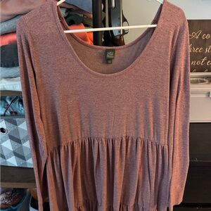 Women's Mauve Long Sleeve Top